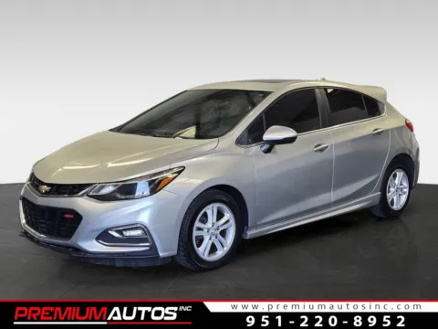 Silver 2018 Chevrolet Cruze LT Auto for sale in Norco, CA