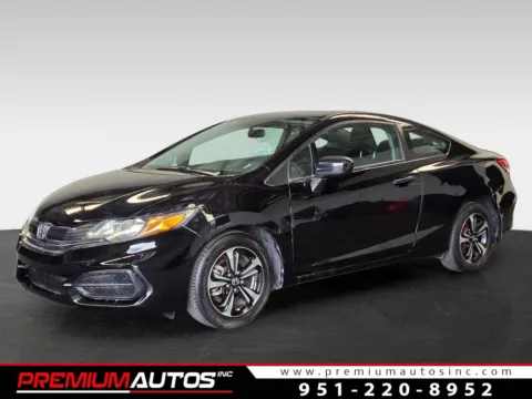 Black 2015 Honda Civic EX for sale in Norco, CA
