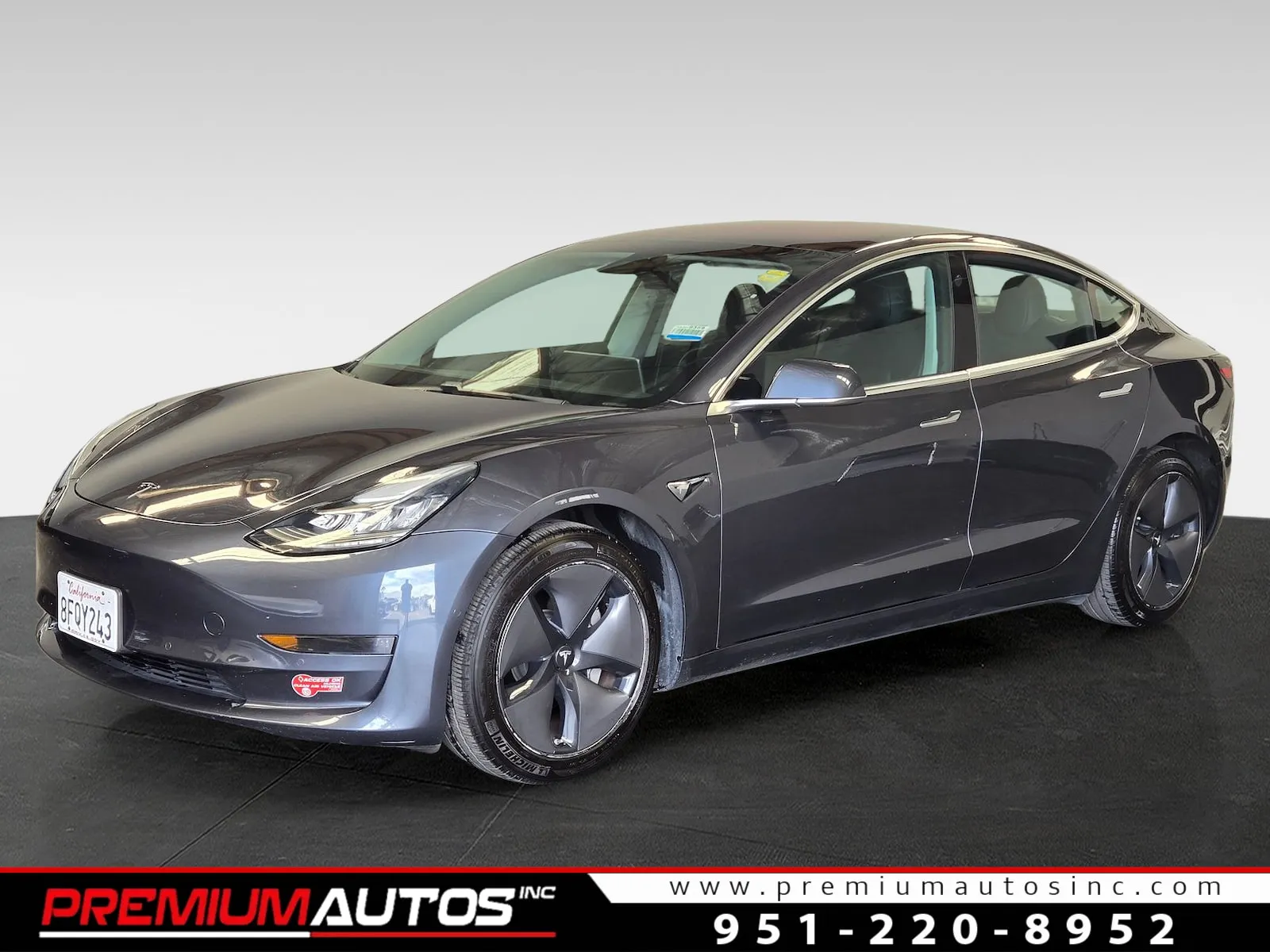 Gray 2018 Tesla Model 3 LONG RANGE for sale in Norco, CA