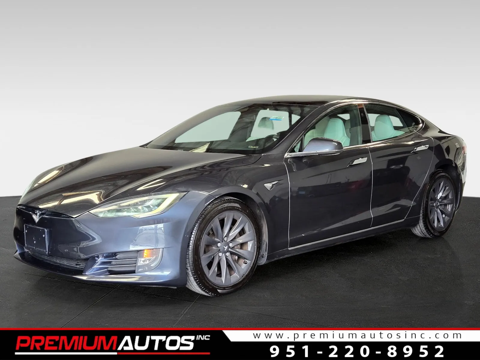 Gray 2018 Tesla Model S 100D****WHITE INTERIOR**** for sale in Norco, CA