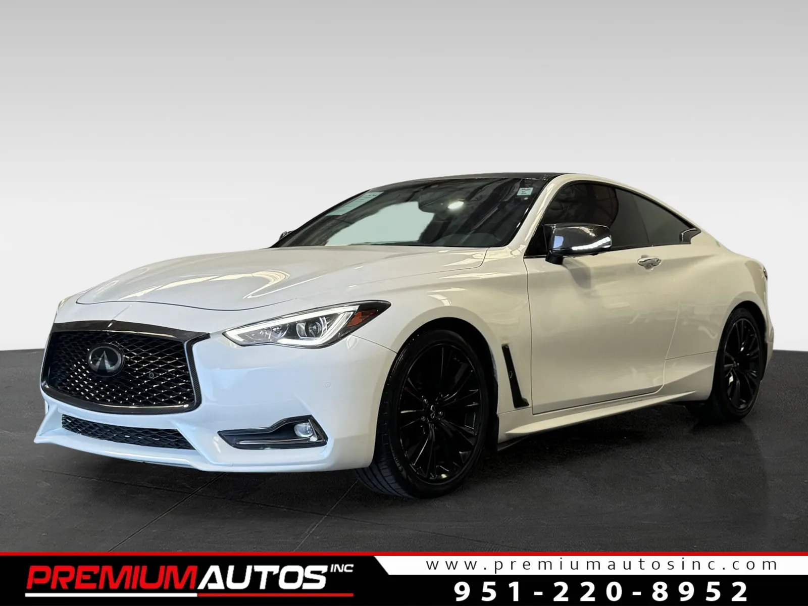 White 2020 INFINITI Q60 3.0T LUXE for sale in Norco, CA