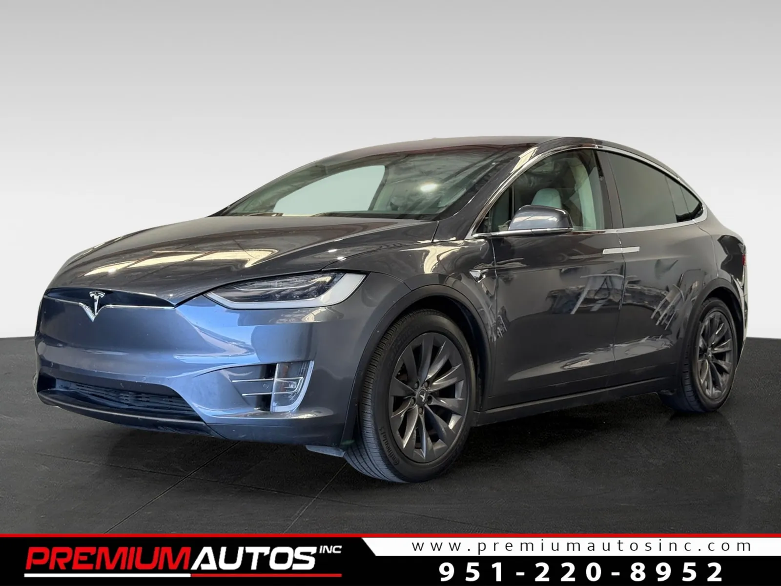 Gray 2017 Tesla Model X 75D for sale in Norco, CA
