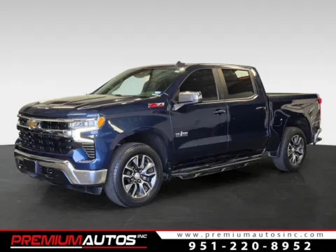 Blue 2022 Chevrolet Silverado 1500 LT for sale in Norco, CA