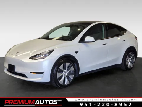 White 2021 Tesla Model Y Long Range for sale in Norco, CA