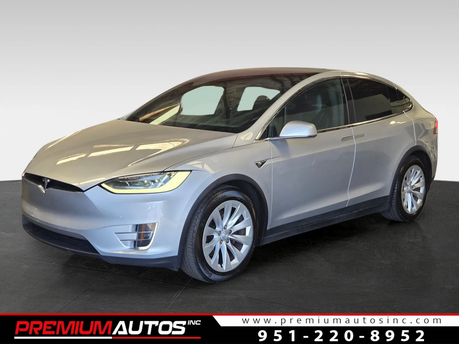 Silver 2018 Tesla Model X 100D for sale in Norco, CA