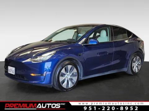 Blue 2021 Tesla Model Y Long Range for sale in Norco, CA