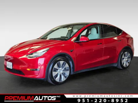 Red 2020 Tesla Model Y Long Range for sale in Norco, CA