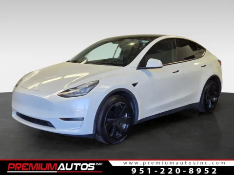 White 2021 Tesla Model Y Long Range for sale in Norco, CA