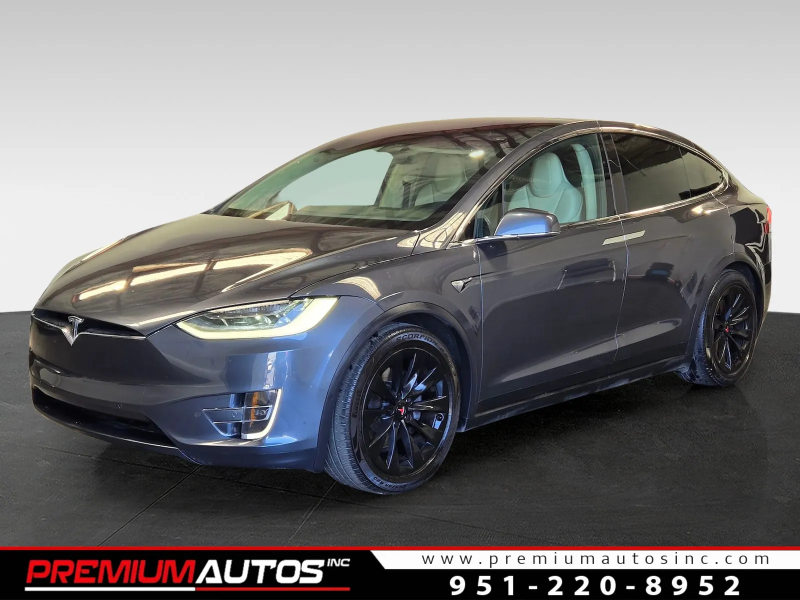 Gray 2018 Tesla Model X 100D for sale in Norco, CA