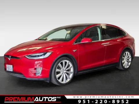Red 2016 Tesla Model X 90D for sale in Norco, CA