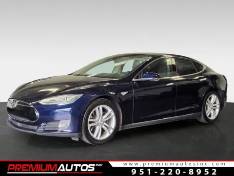 Blue 2015 Tesla Model S 85 for sale in Norco, CA