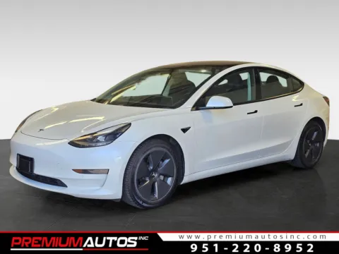 White 2021 Tesla Model 3 Standard Range Plus for sale in Norco, CA