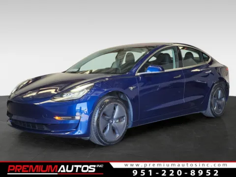 Blue 2017 Tesla Model 3 LONG RANGE for sale in Norco, CA
