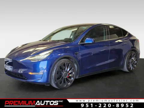 Blue 2020 Tesla Model Y Performance for sale in Norco, CA
