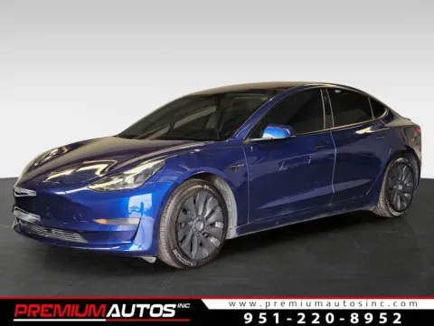 Blue 2021 Tesla Model 3 Long Range for sale in Norco, CA