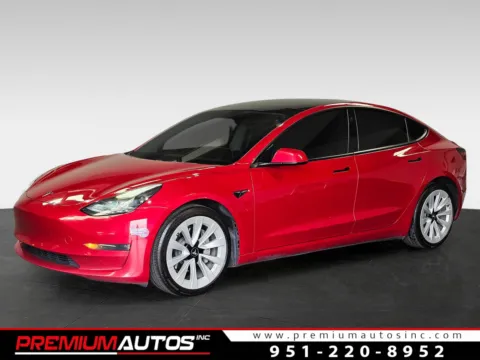 Red 2021 Tesla Model 3 Long Range for sale in Norco, CA