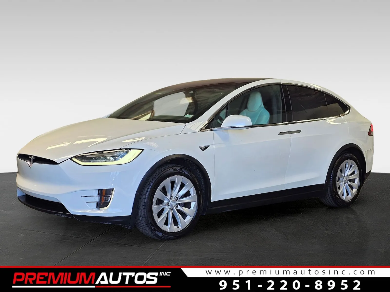 White 2017 Tesla Model X 75D for sale in Norco, CA