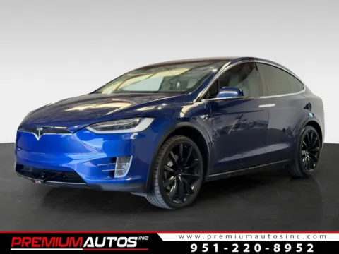 Blue 2017 Tesla Model X for sale in Norco, CA