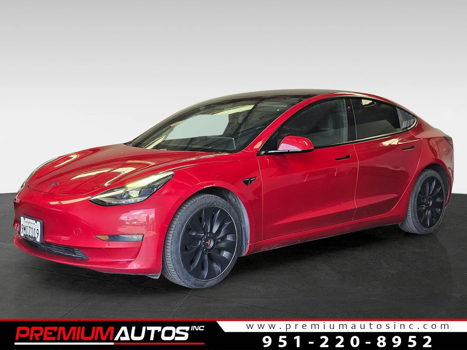 Red 2021 Tesla Model 3 Standard Range Plus for sale in Norco, CA