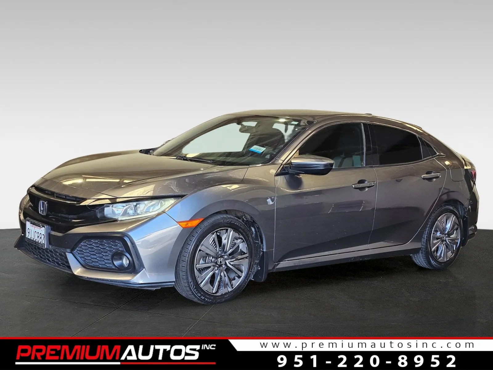 Gray 2018 Honda Civic EX for sale in Norco, CA