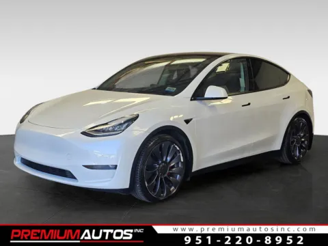 White 2020 Tesla Model Y PERFORMANCE for sale in Norco, CA