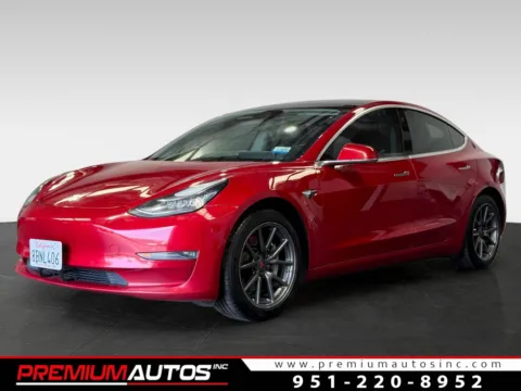 Red 2017 Tesla Model 3 for sale in Norco, CA