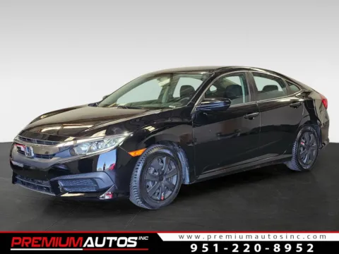 Black 2018 Honda Civic LX for sale in Norco, CA