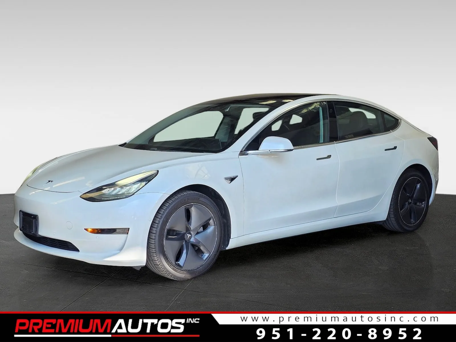 White 2020 Tesla Model 3 standard plus for sale in Norco, CA