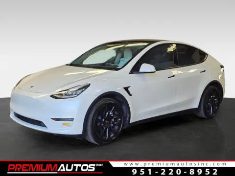 White 2021 Tesla Model Y Long Range for sale in Norco, CA