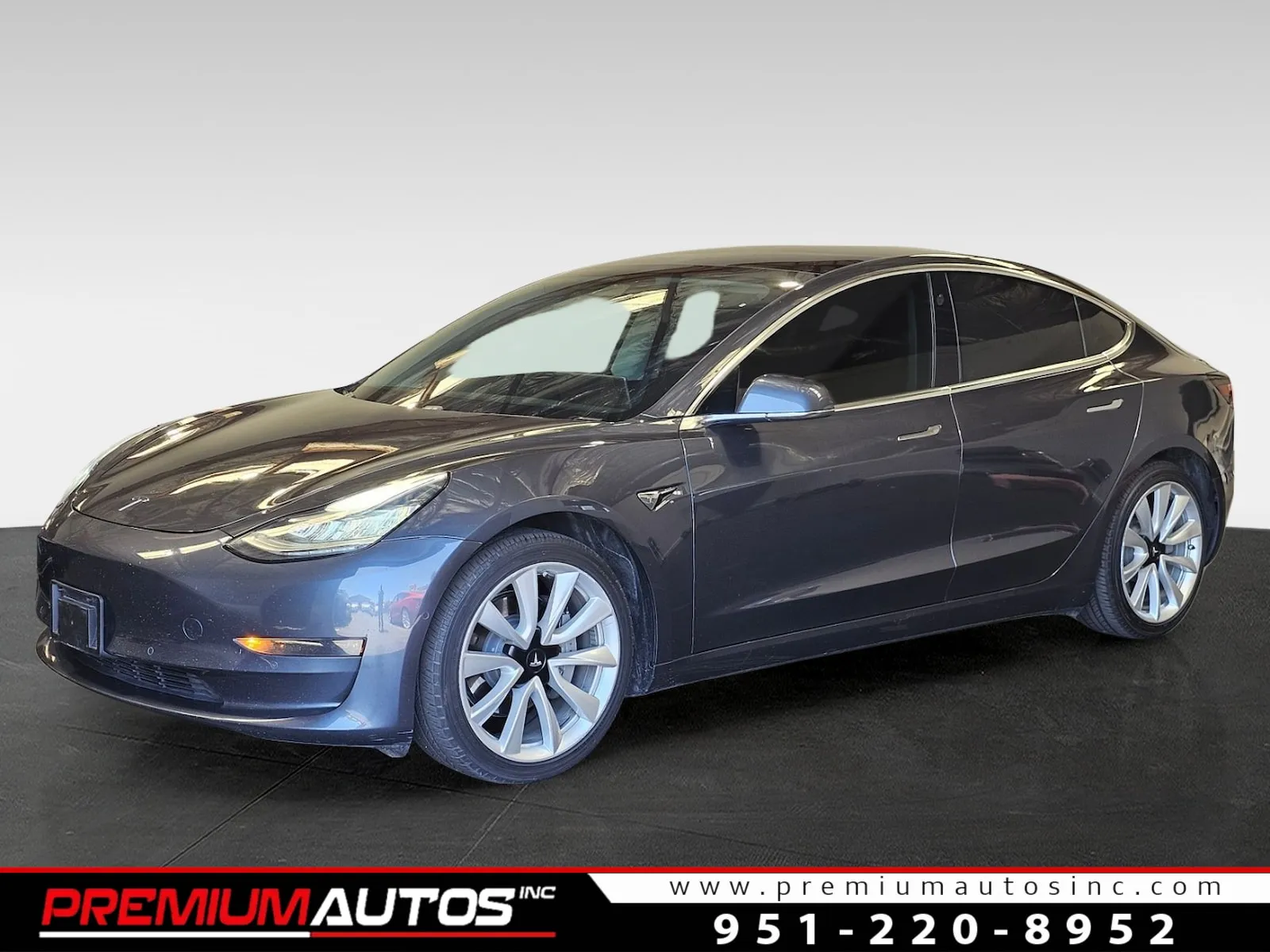 Gray 2019 Tesla Model 3 LONG RANGE AWD for sale in Norco, CA
