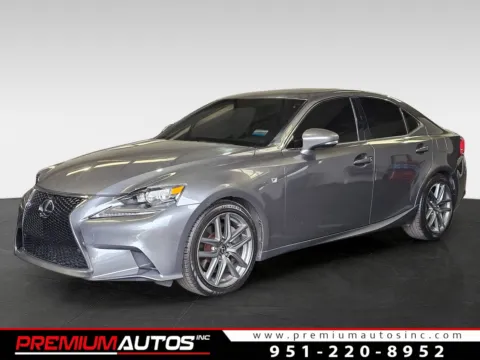 Gray 2016 Lexus IS 200t F SPORT for sale in Norco, CA