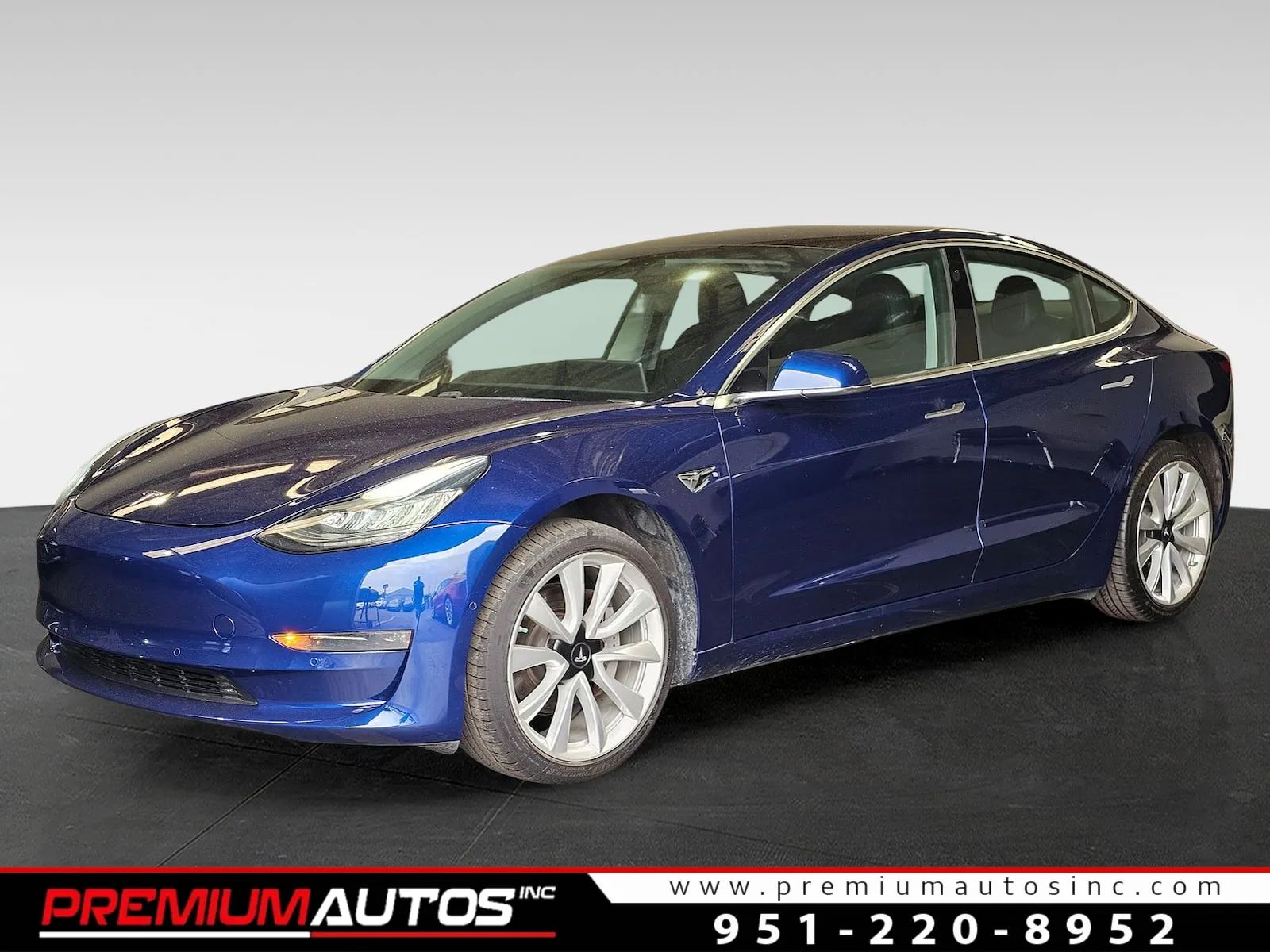 Blue 2019 Tesla Model 3 STANDARD PLUS for sale in Norco, CA