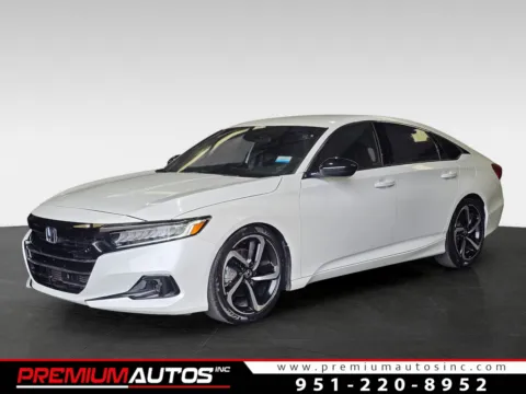 White 2021 Honda Accord Sport for sale in Norco, CA