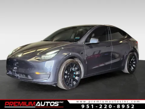 Gray 2020 Tesla Model Y Long Range for sale in Norco, CA