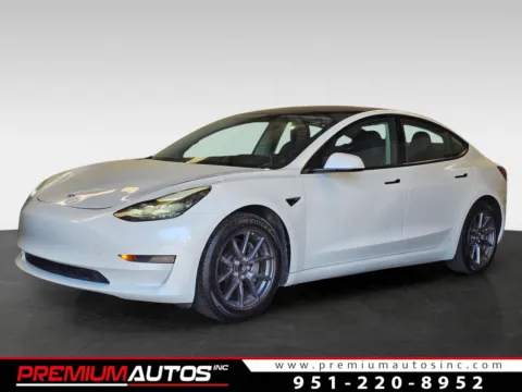 White 2021 Tesla Model 3 Standard Range Plus for sale in Norco, CA