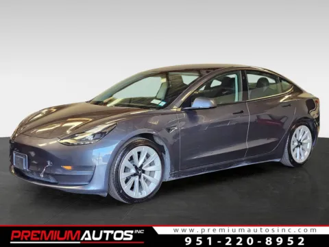 Gray 2021 Tesla Model 3 Standard Range Plus for sale in Norco, CA