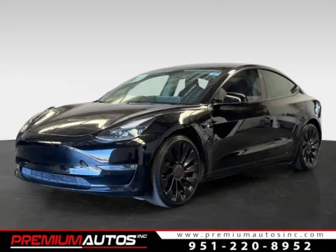 Black 2022 Tesla Model 3 Performance for sale in Norco, CA
