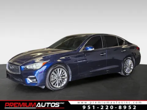 Blue 2023 INFINITI Q50 Luxe for sale in Norco, CA