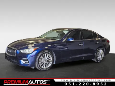 Blue 2023 INFINITI Q50 Luxe for sale in Norco, CA