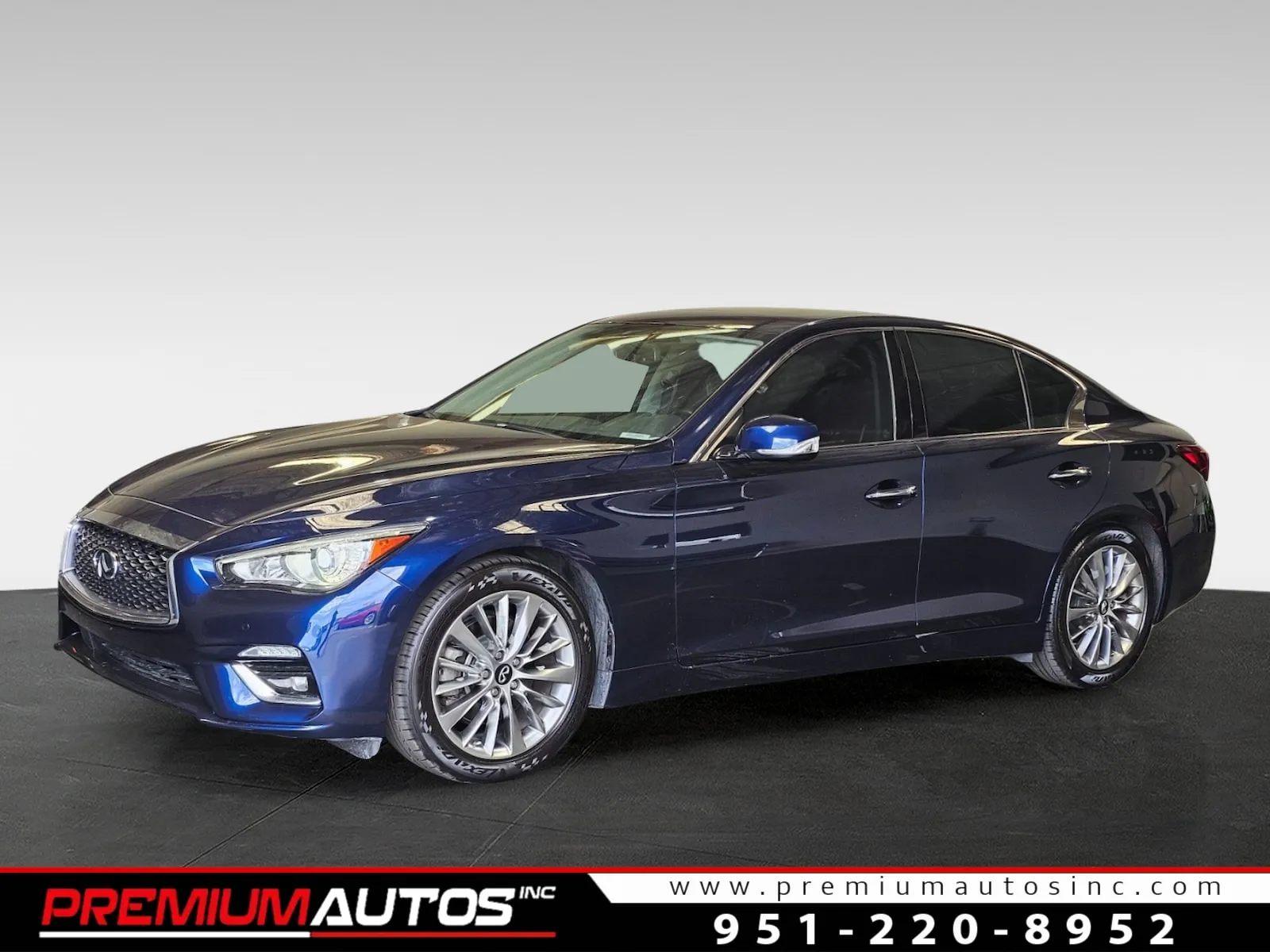 Blue 2023 INFINITI Q50 Luxe for sale in Norco, CA