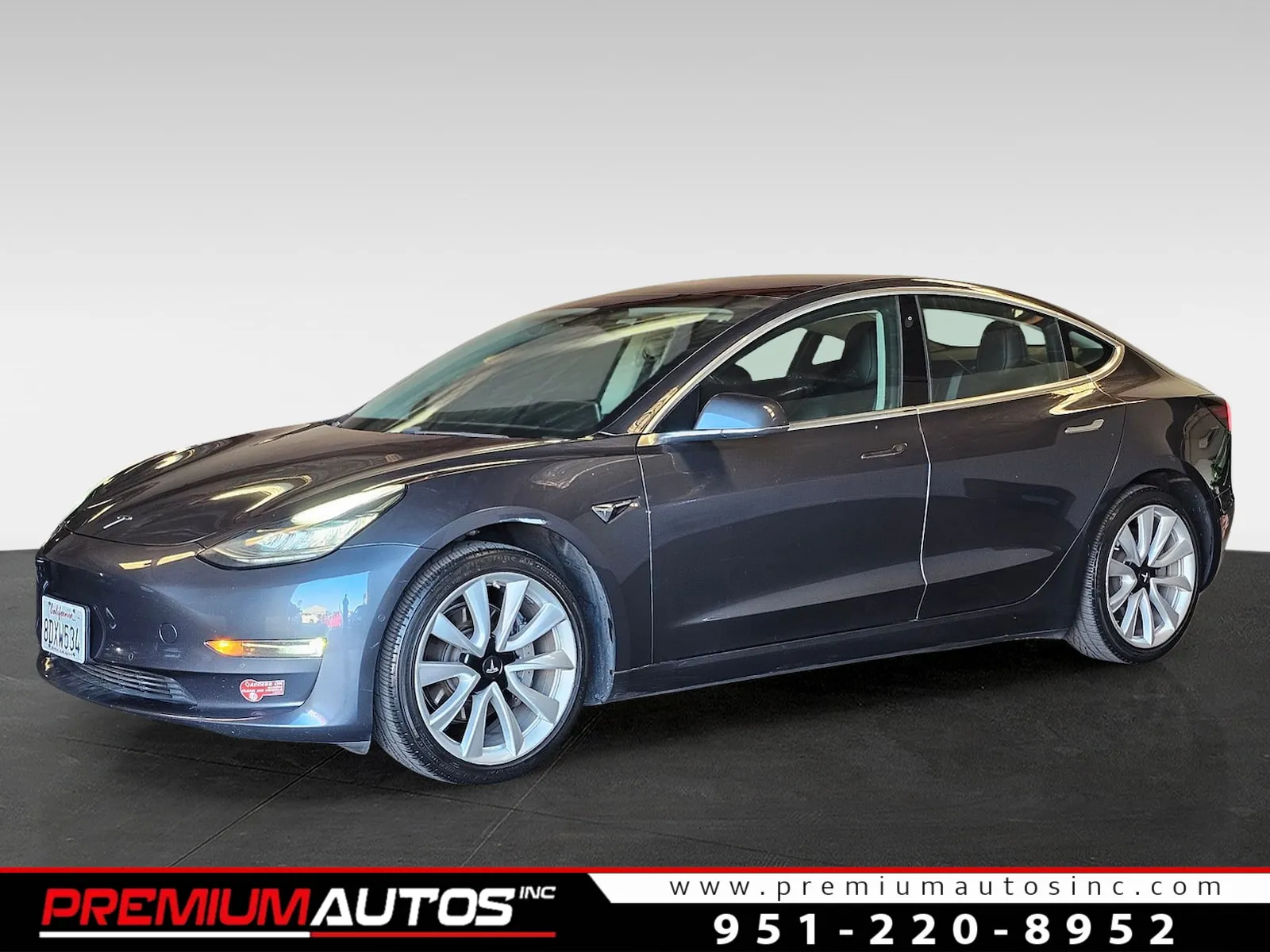 Gray 2018 Tesla Model 3 for sale in Norco, CA