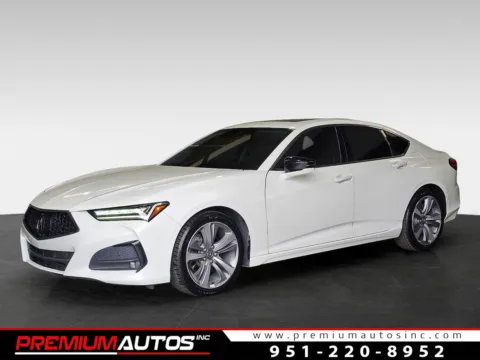 White 2021 Acura TLX SH-AWD w/Advance for sale in Norco, CA