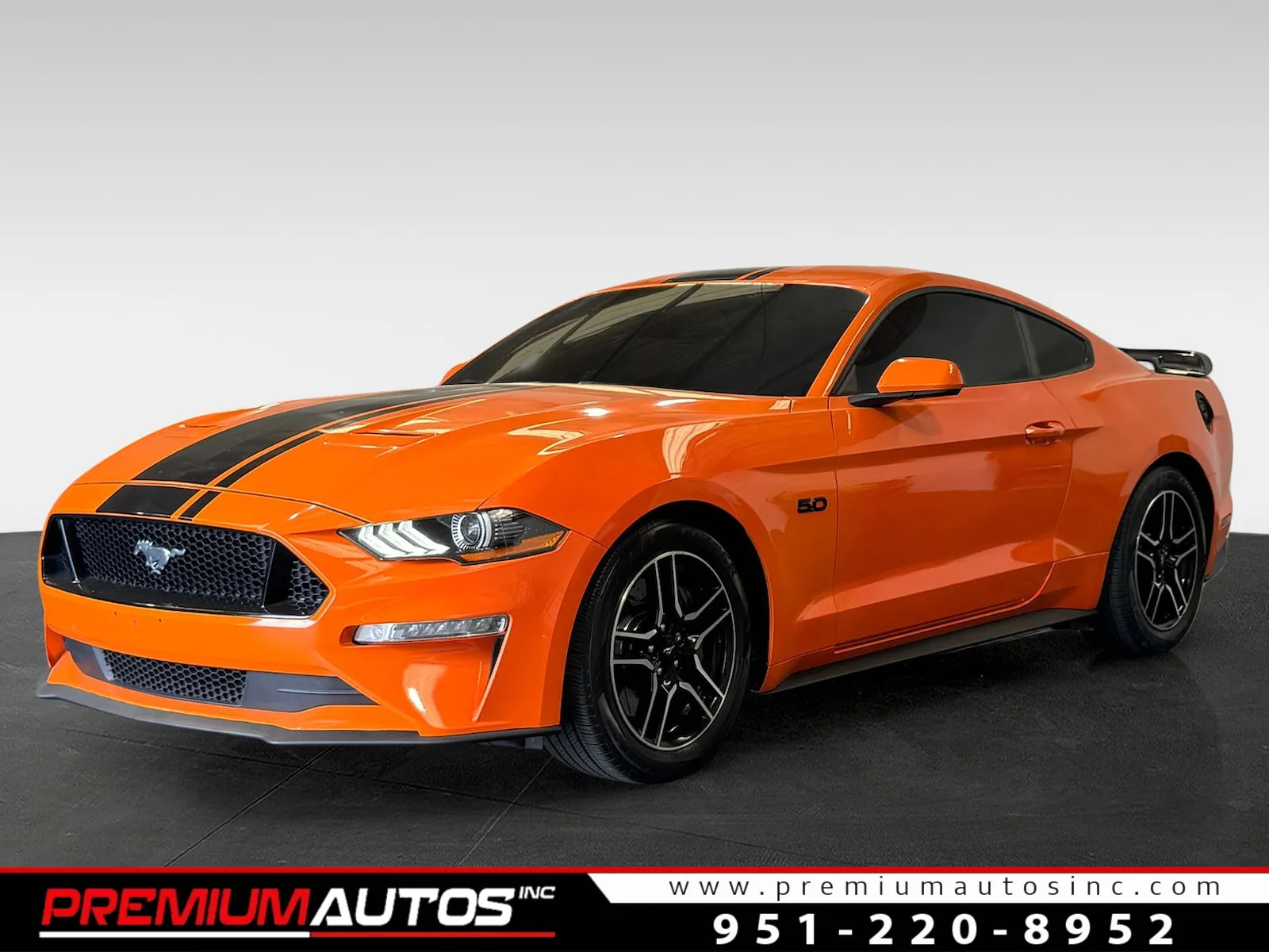 Orange 2021 Ford Mustang GT PREMIUM for sale in Norco, CA