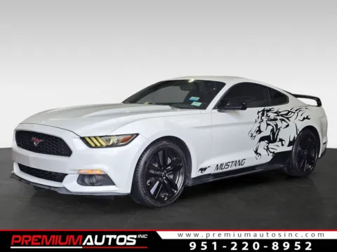 White 2017 Ford Mustang EcoBoost for sale in Norco, CA