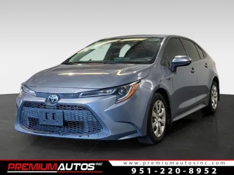 Blue 2020 Toyota Corolla LE for sale in Norco, CA