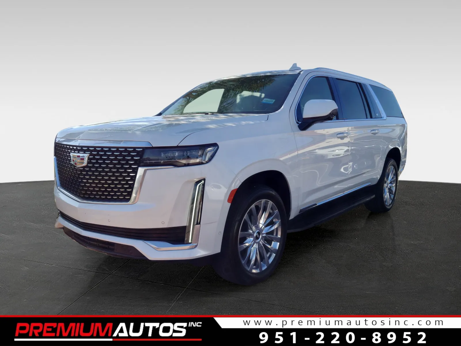 White 2021 Cadillac Escalade ESV Premium Luxury for sale in Norco, CA