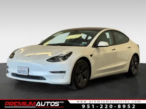 White 2021 Tesla Model 3 Standard Range Plus for sale in Norco, CA