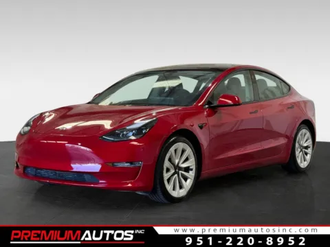 Red 2022 Tesla Model 3 for sale in Norco, CA