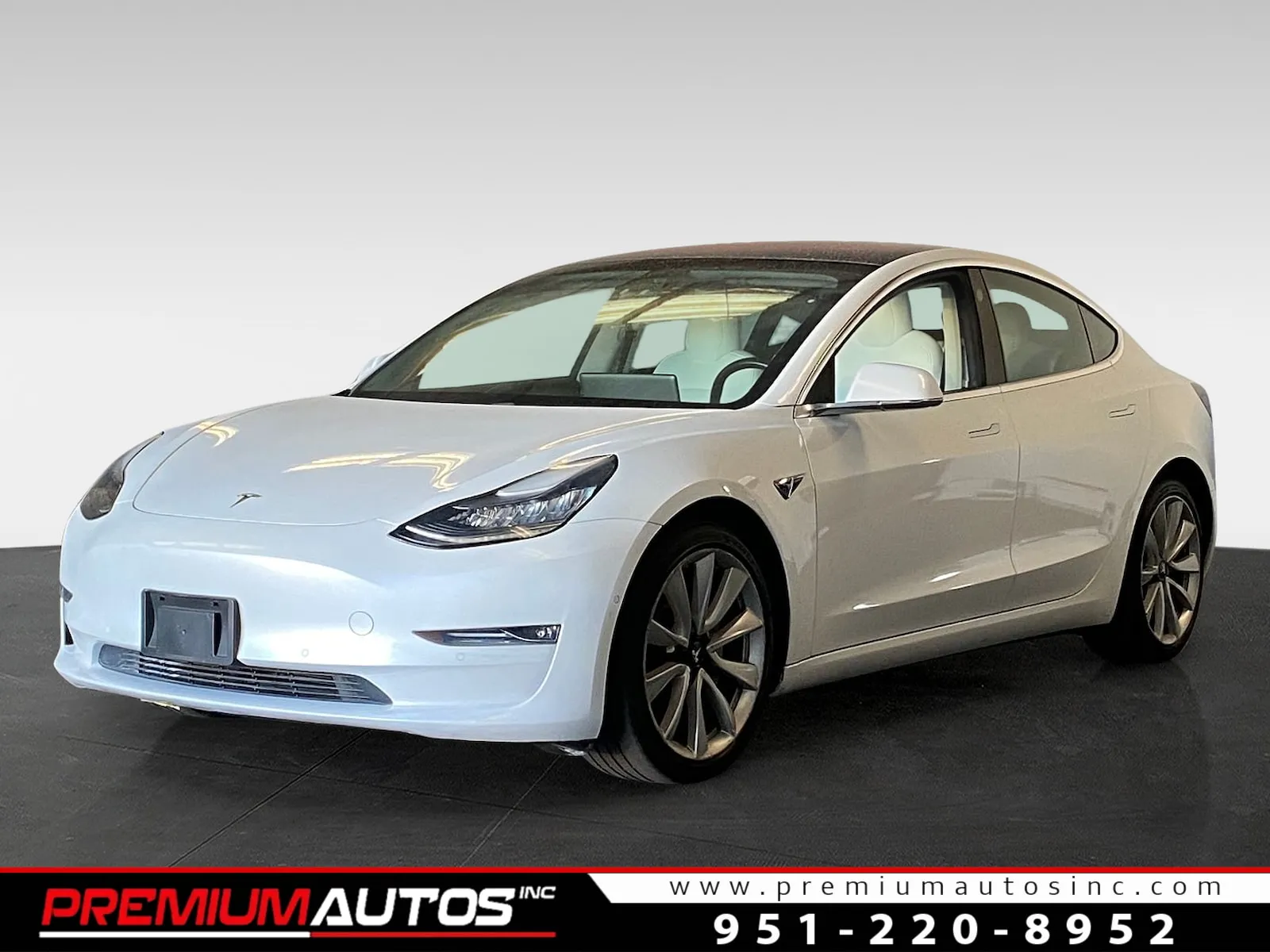 White 2018 Tesla Model 3 longe range for sale in Norco, CA