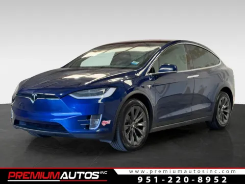 Blue 2017 Tesla Model X 100D for sale in Norco, CA
